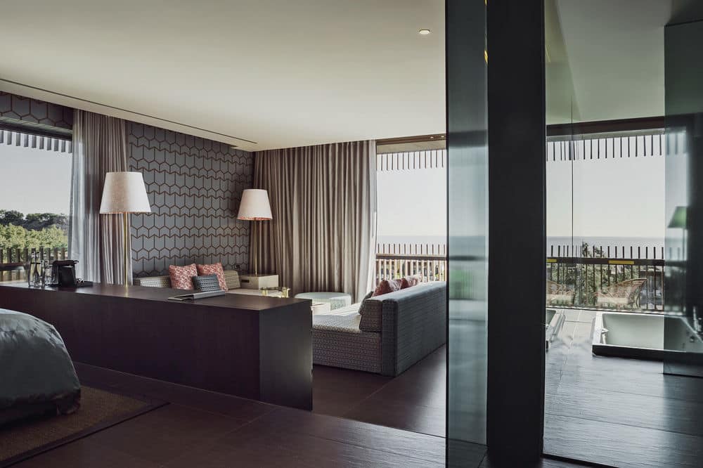 Люкс, вид на море - Зона гостиной