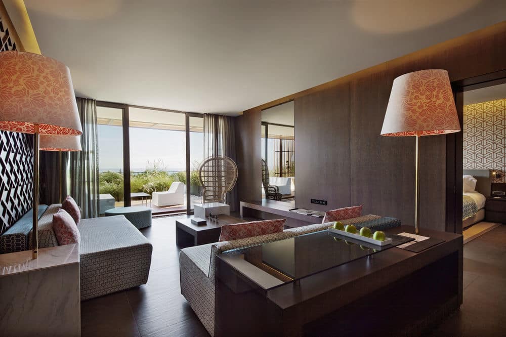 Семейный номер, вид на море - Зона гостиной